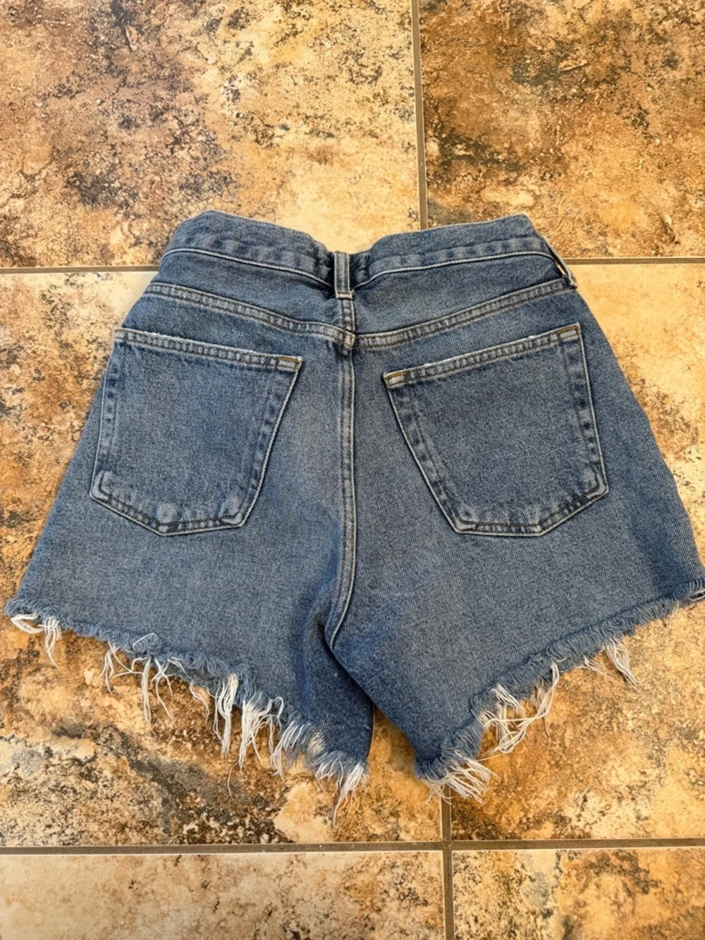 Agolde Parker Long denim Jean short 26 - Picture 5 of 8